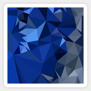 Catalina Blue Abstract Low Polygon Background Sticker